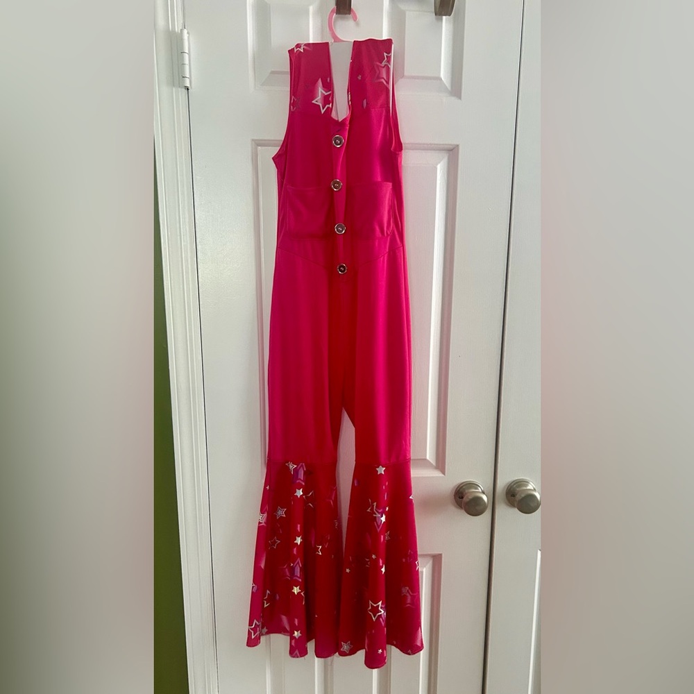 Barbie Halloween costume! Pink jumpsuit with star accents